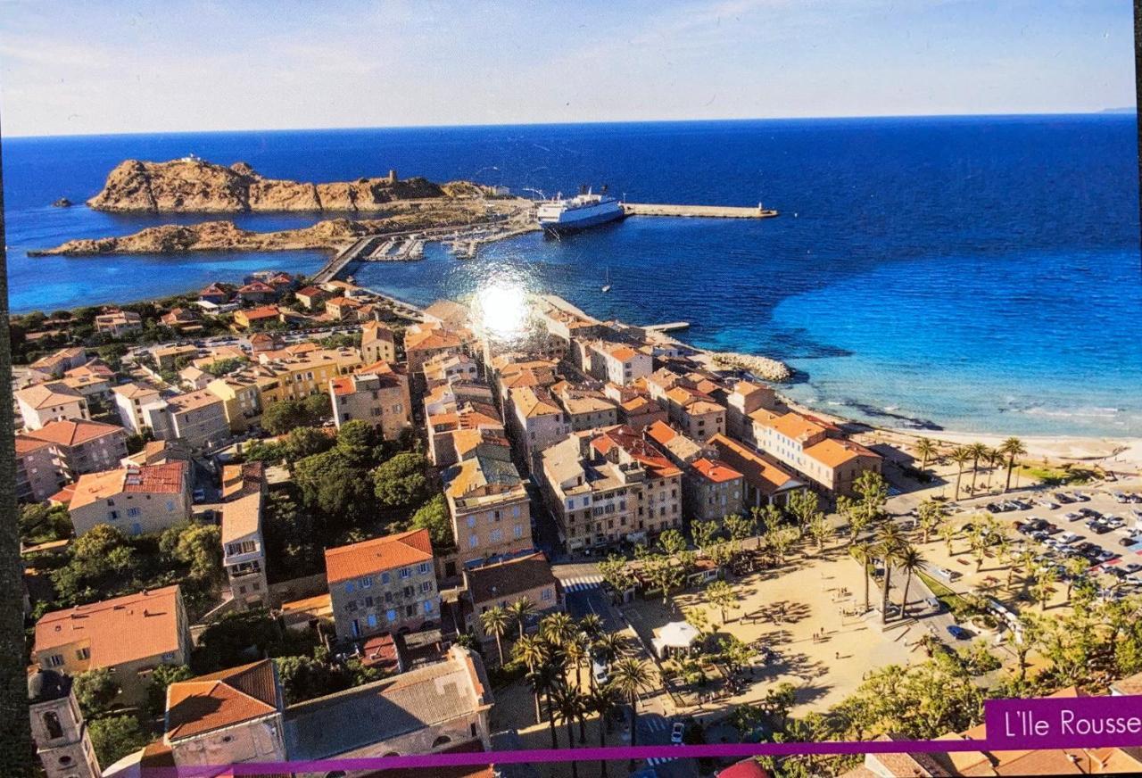 Appartement T4 très bien situé et climatisé LʼÎle-Rousse Exterior foto